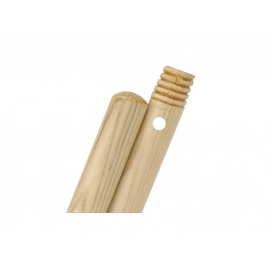 Manico Scopa In Legno Universale 150cm - Attacco A Vite, Foro Di Fissaggio - Foto 7