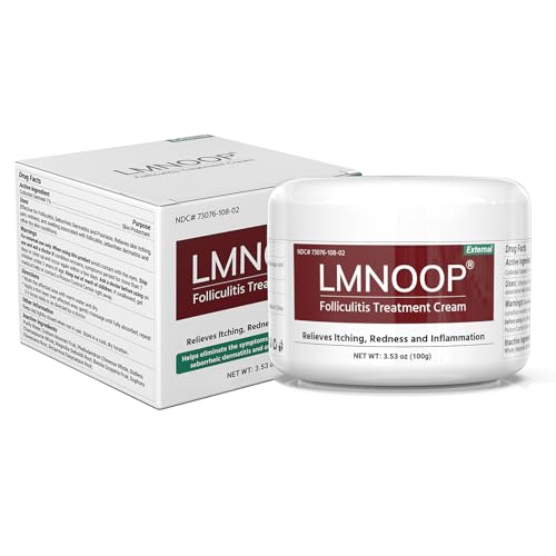 Follikulitis-Creme 100g - Soforthilfe bei seborrhoischem Ekzem, Aknederm & Juckreiz | Stoppt Hautrötungen, Schwellungen & Schmerzen | Intensivpflege für trockene Haut