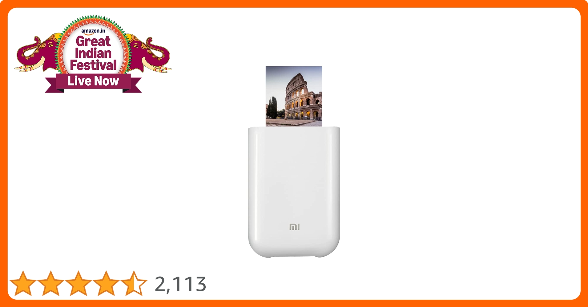 Xiaomi Mi Portable Photo Printer, Portable Laser Printer