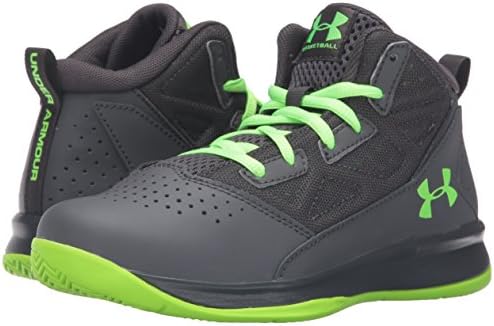 Under Armour Boy's Pre School Jet Mid Basketball Shoe, Stealth Gray (008)/Stealth Gray, 11K | Image 6