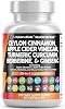 Cápsulas de Canela de Ceilán Clean Nutraceuticals + Berberina, Cúrcuma, Vinagre de Manzana, Ginseng, Melón Amargo (Karela), Gymnema, Cardo Mariano, Fenogreco, Suplemento en Polvo para Hombres y Mujeres, 60 Cápsulas (Paquete de 1) 2