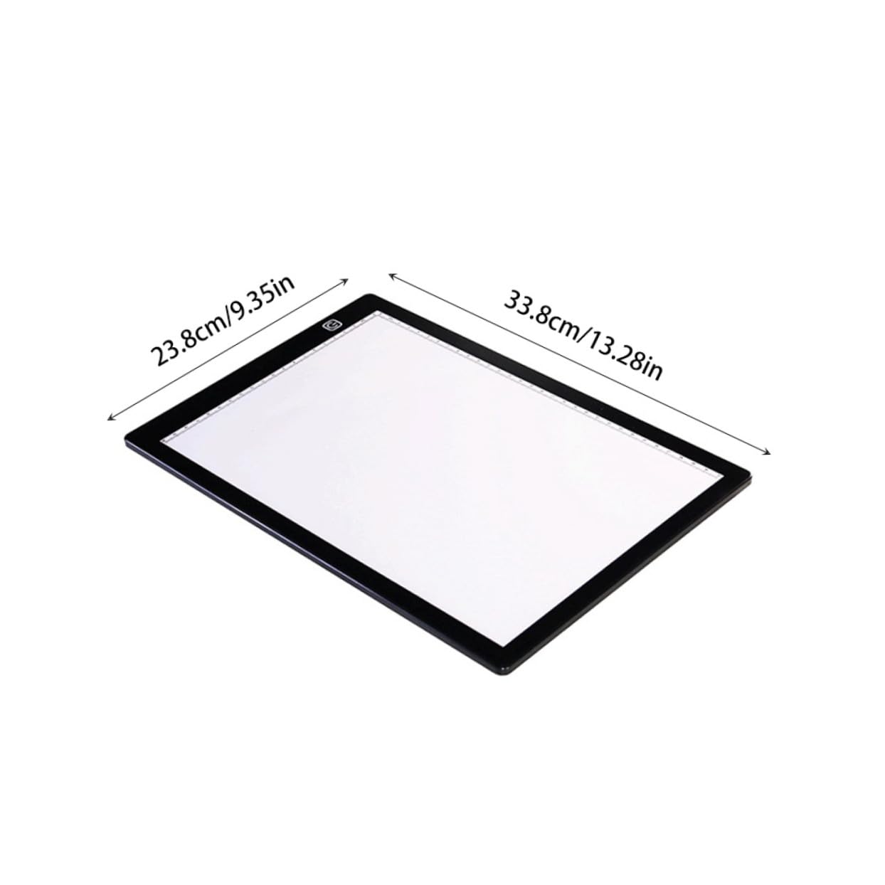 PHENOFICE Table Lumineuse A4 LED Magnétique en Acrylique avec Règle Intégrée, Légère et Portable, pour Dessin Professionnel avec Câble USB et Fixation par Aimants