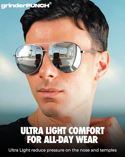 grinderPUNCH - Big XL Wide Frame Extra Large Aviator Sunglasses Oversized 148mm3