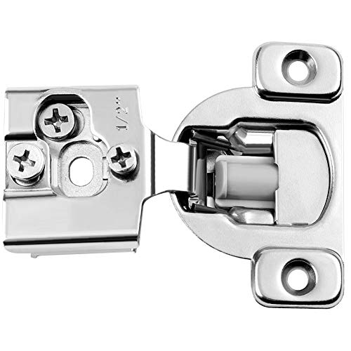 2 Pack Soft Close Cabinet Hinge, ACRIMAX 1/2 Inch Overlay Face Frame Cabinet Cupboard Door Hinges, 105Â° Soft Closing Hinge Adjustment Cabinet Door Hinges Quiet Close Cabinet Hardware