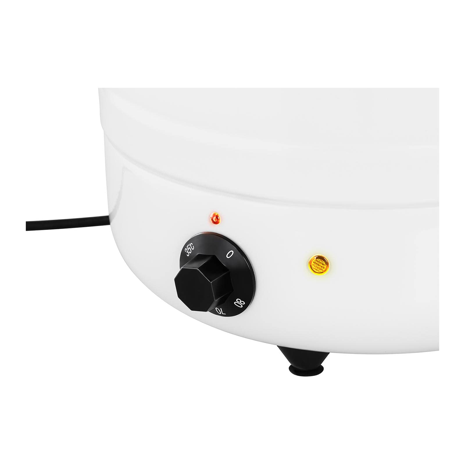 Royal Catering RCST-9403 Soupi?re Électrique Professionnelle Pro (400 W, 10 l, 35-80 °C, Blanc, Acier & Acier inoxydable)