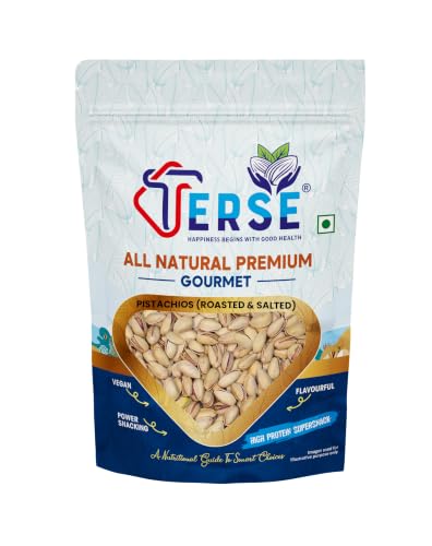 Image of TERSE Premium Roasted & Salted Pistachios 200g | Healthy Snacks, Dry Fruits, Pista | Tasty & Healthy | High in Protein & Dietary Fiber | Low Calorie Nuts
