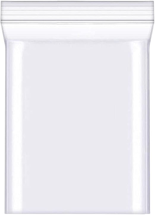 100pcs Resealable Clear Plastic Bags 3.5x5.1" Resealable Grip Seal