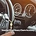 spansee Steering Wheel Rosary Charm Accessory, Cross for Car, Car Rosary for Automotive Protection Charm Decor, Car Rosary for Rearview Mirror, Religious Catholic Gift