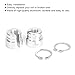 Throttle Cable Bushings Kit Aluminum 8mm 10mm Cable Guide Bushings for E30 E28 E36 E39 M20 M30 M50 S14 M60 Engine Throttle Linkage Replacement