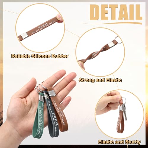 Image of Nosiny 30 Pcs Keychain Appreciation Gift Bulk Back to School Teacher Employee Coworker Inspirational Thank You for Office