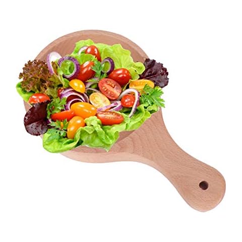 Natudeco Salatschüsseln aus Holz Dessertteller Süßigkeiten DIY-Behälter Café Dessert Küchendekoration Cover