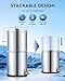 CO-Z Gravity-Fed Water Filter System, 2.25 Gallons Countertop Water Filtration System, 304 Stainless Steel Gravity Water Purifier with 2 Carbon Filters & Water Spigot, NSF/ANSI 42 Certification