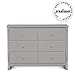 Delta Children Universal 6 Drawer Dresser, Greenguard Gold Certified, Grey