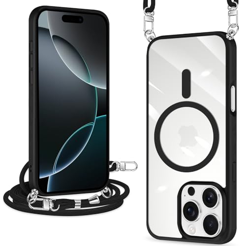 匿名配送❣️ iPhone15pro 用 ケース MagSafe対応　クリア Amazon.co.jp: ZHIYIJIA for iPhone 15 Pro ケース クリア ショルダー