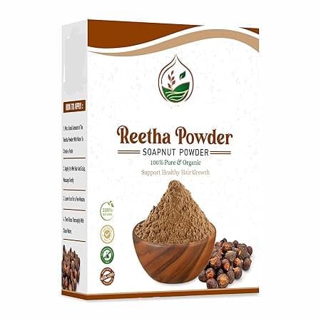 100% Organic ReethaARITHA Powder for hair 100 Gm 100% Pure Organic Soapnut Powder for Hair