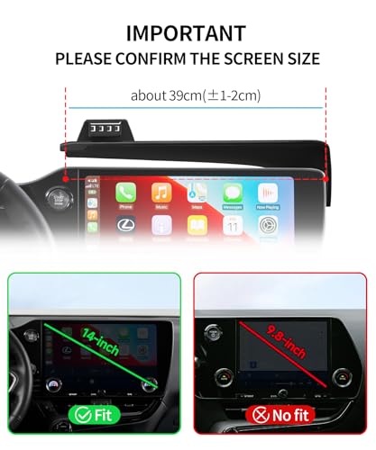 MaserWeller Car Phone Holder for Lexus NX 2022-2026 Accessories 14-Inch Screen Fixed Clip Phone Mount Compatible with MagSafe, NX Hybrid/NX250/NX350/NX350h/NX350 Premium/NX350 F Sport Handling by Generic - Used condition - Image 6