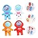 HAPINARY 18pcs Cute Astronaut Erasers for Boys and Girls -Themed Pencil Erasers for Classroom Rewards and Party Favors Engaging Learning Tools Mixed Colors