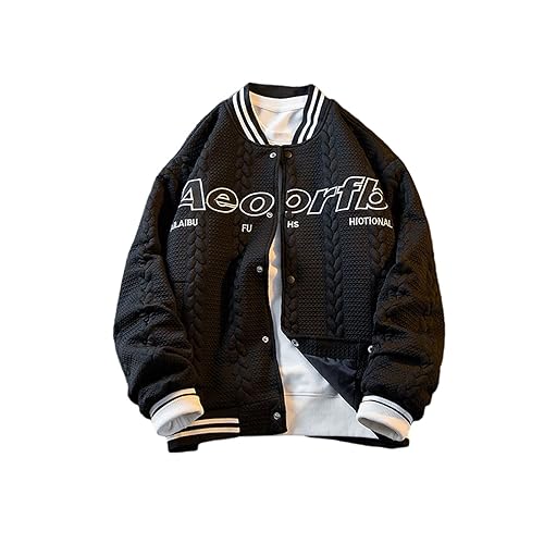 Men's University Campus Jacket Baseball Jersey Men's and Women's Letter Embroidery Casual Sports Shirt Coat Top