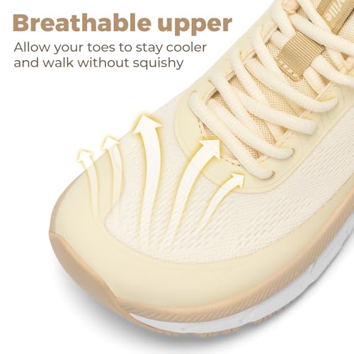 Image of FitVille Wide Toe Box Shoes Women Comfortable Non Slip Wide Walking Shoes Women Swollen Feet Lightweight