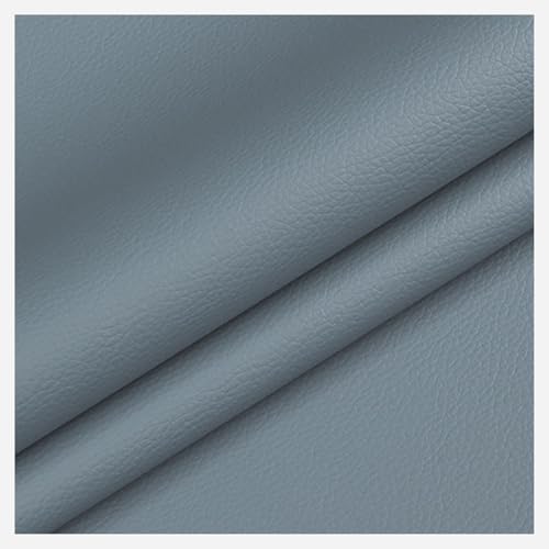 Tissu d'ameublement tapisserie en simili cuir gris pour meuble et veste de luxe