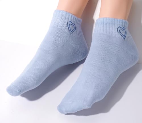 MESU 5 Pairs Cotton Ankle Socks Low Cut Socks for Women3