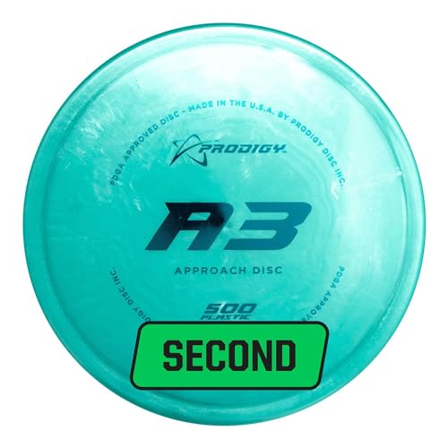 Prodigy Disc Factory Second 500 A3 | Overstable Approach Disc Golf Putter | Great for Sidearm or Backhand | Low Profile with Great Stability | (Colors May Vary) | (170g+)
