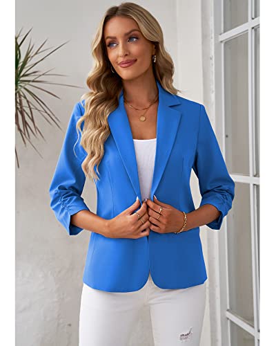 Image of LookbookStore 3 /4 Sleeve Blazers for Women Business Casual Fitted Jackets