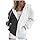 2025 Sweat A Capuche Femme Zippé,La Mode Épissure Double Couleur Manches Longues Chic Streetwear avec Poches,Oversize Grande Taille Veste Hoodie Automne Hiver Coton Pull Blanc Femme Long