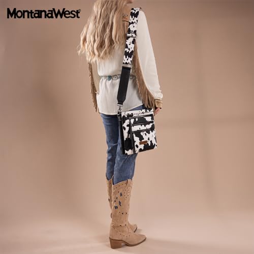 Image of Montana West Crossbody Bags for Women Multi Pocket Cross Body Bag Purses with Guitar Strap