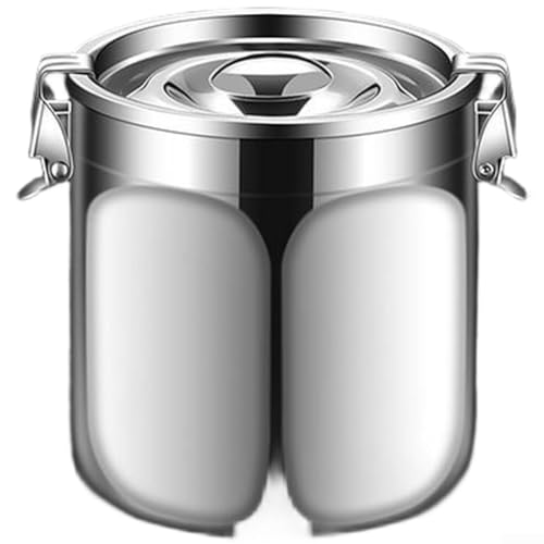 Contenitore ermetico per alimenti in acciaio inossidabile 304, con guarnizione in silicone, barattolo a bocca larga per chicchi di caffè, foglie di tè, prodotti secchi, contenitore da cucina a prova