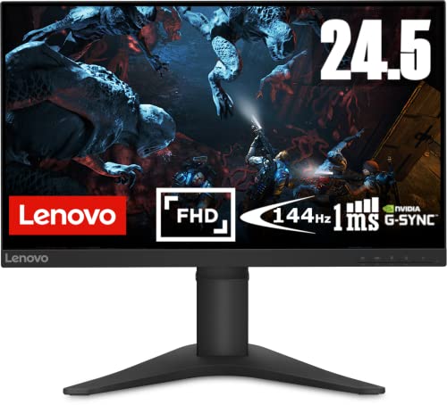 Lenovo G25-10 - Monitor Gaming 24.5' FullHD (TN, 144Hz, 1ms,...