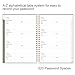 Heveboik Password Book with Alphabetical Tabs - Large Size Password Keeper Journal Notebook for Computer & Website Logins, 6.4