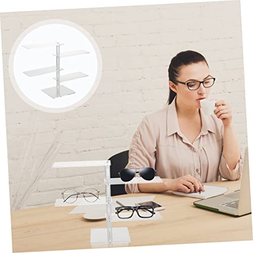 Alipis 1Pc Tiers Tier Decorations Frame For Display Key Prop Showcase Organizer Eyeware Storage Jewelry Eyeglasses Stands Ornament Clear Organizers Riser Table Bracelet Watch Rack #TOP4