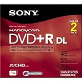 Sony 2DPR55DLR1H 8cm Double Sided DVD+R for Camcorders (Discontinued by Manufacturer)