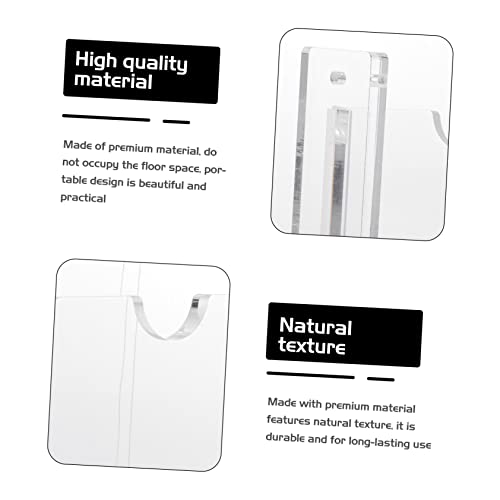 Sosoport 1 Conjunto De Suporte Transparente Para Bastão De Hóquei Suporte De Parede Suporte Para Exi