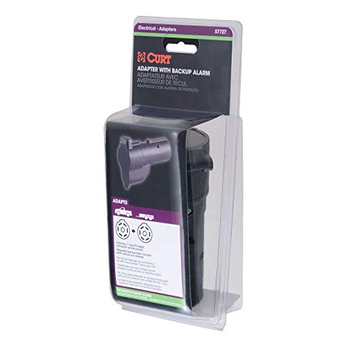 Curt 57727 Truck Backup Alarm For 7-Way Rv Blade Trailer Wiring , Black #TOP6