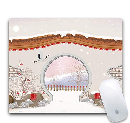Preisvergleich Produktbild Gaming-Mauspad, Wunderschöne Gartenlandschaft, Verschleißfestes Und Haltbares Gummi, Tragbares Office-Gaming-Notebook-Gaming-Mauspad