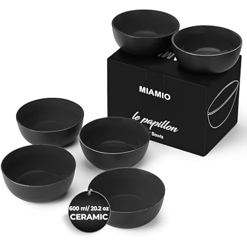 MIAMIO Colourful Stoneware Bowl Set Cover