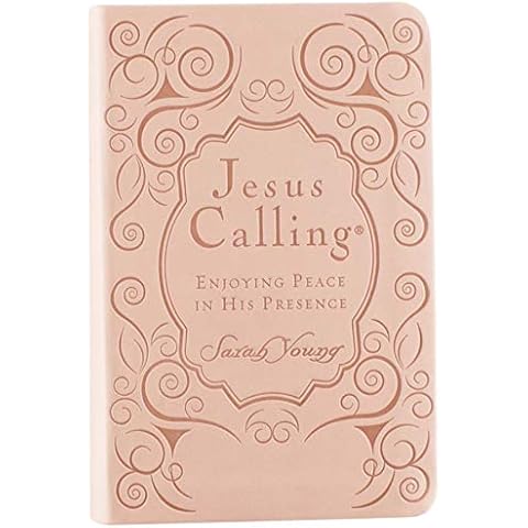 Jesus Calling, Pink Leathersoft, with Scripture references Cover