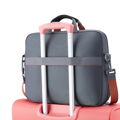 Image of American Tourister Vogue Biz Laptop Sling Bag for Office | 14 Inch Laptop Compartment | 2 Pockets | Adjustable & Detachable Shoulder Strap | Crossbody Messenger Bag | Sleek & Lightweight | Urban Grey