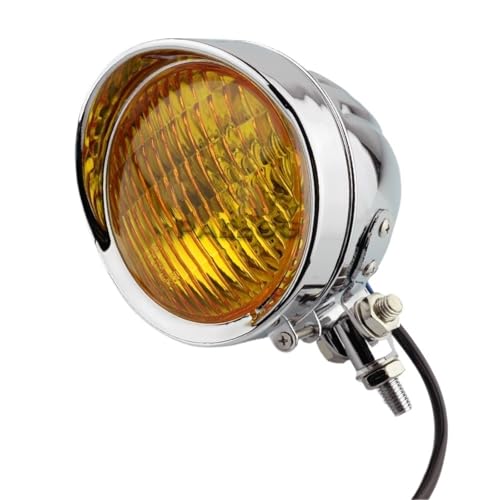 Phare moto vintage pour rouler de nuit en cruiser ou chopper rétro