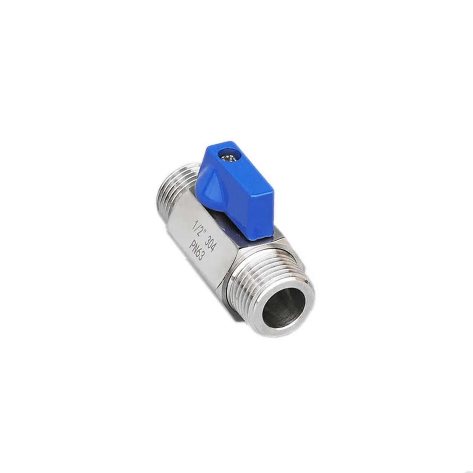 Mini robinet à tournant sphérique mâle en acier inoxydable 304 durable et anticorrosion