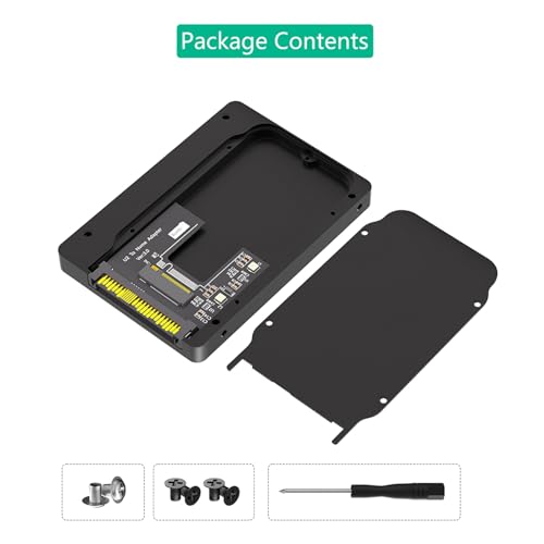 Carcasa Adaptadora U.2 SFF 8639 a NVMe de Aluminio miniatura 3