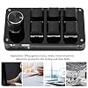 Yoidesu 6 Key Mini Keypad with Knob, Multifunctional Programmable Macro Keyboard, with 6 Fully Programmable Keys, DIY Mechanical Keyboard for Game(Full Black)