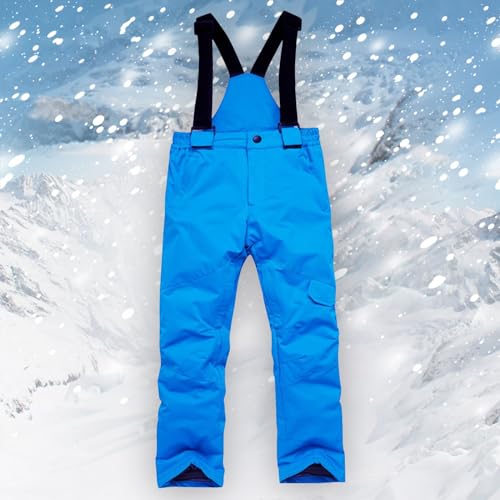 Boys Girls Snow Pants Snowsuit Winter Ski Pants Warm Insulated Snow Bib Pants Overall Pants Snowboarding2