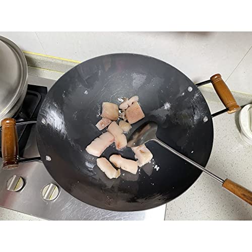 Wok de hierro de 36 cm con doble asa miniatura 3