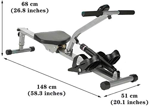 Image of Home Rowing Machine Adjustable Home Rowing Machine, Male and Female Weight Loss Muscle Training Water Rowing Machine, Foldable Steel Aerobic Exercise Fitness Equipment