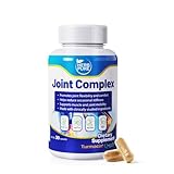 Joint Complex Turmeric Supplement, Turmacin® Turmeric Root Extract 500mg & Q-Actin® Cucumber Enzyme 20mg, Daily Joint Health Support, Suitable for Sensitive Users, Non-GMO, Gluten Free, 30 Capsules