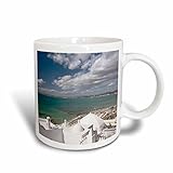 Aus weißem Keramik 3dRose Tunesien, Gap Bon, Golf von Hammamet aus der kasbah-af47 wbi0091-walter Bibikow Tasse, Keramik, Mehrfarbig, 11,43 x 8,45 x 12,7 cm