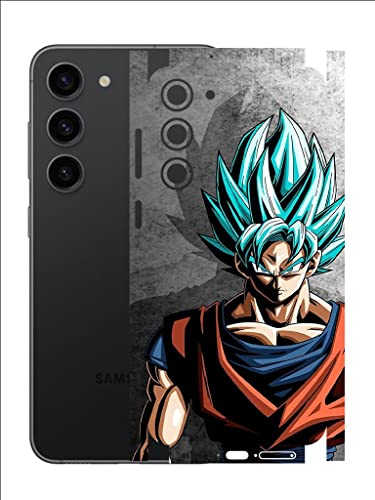 Image of AtOdds - Compatible for Samsung Galaxy S23 (5G) Mobile Back Skin Film Wrap (Coverage - Back+Camera+Sides) (Goku)
